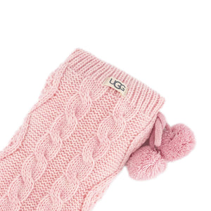 POM POM FLEECE LINED CREW SOCK SEASHELL PINK - Calzini Rosa UGC1014837-SLPN . UGG 