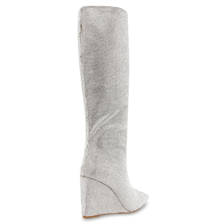 Showout Rhinestone - Stivali Donna Argento SHOW10S1 . STEVE MADDEN 