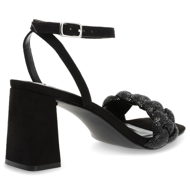 Lidia Black / Crystal - Sandali Donna Neri SMSLIDIA-BLK . STEVE MADDEN 