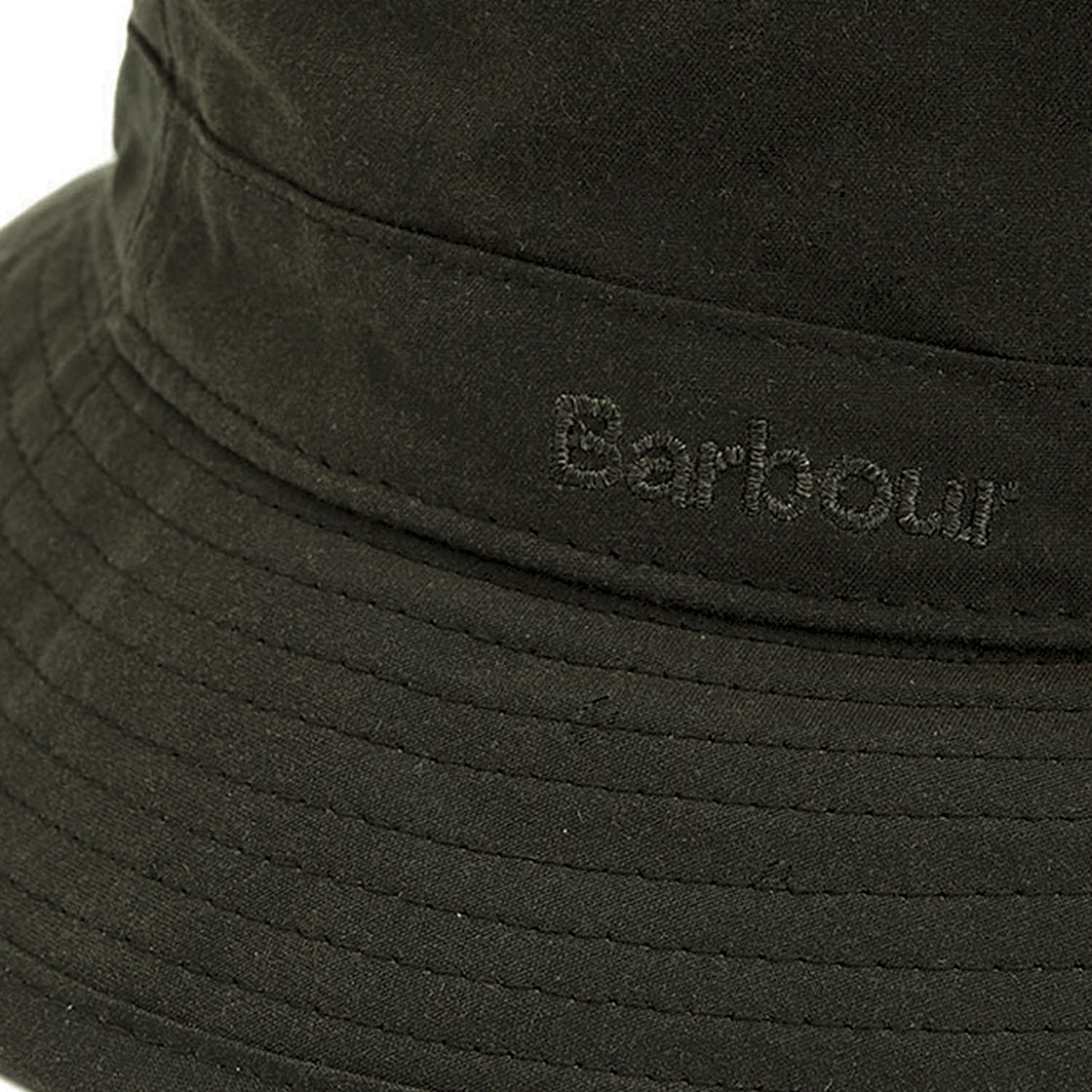 Wax Sport Hat Olive - Cappellino da Pescatore Marrone FW22-MHA0001-OL71 . BARBOUR 