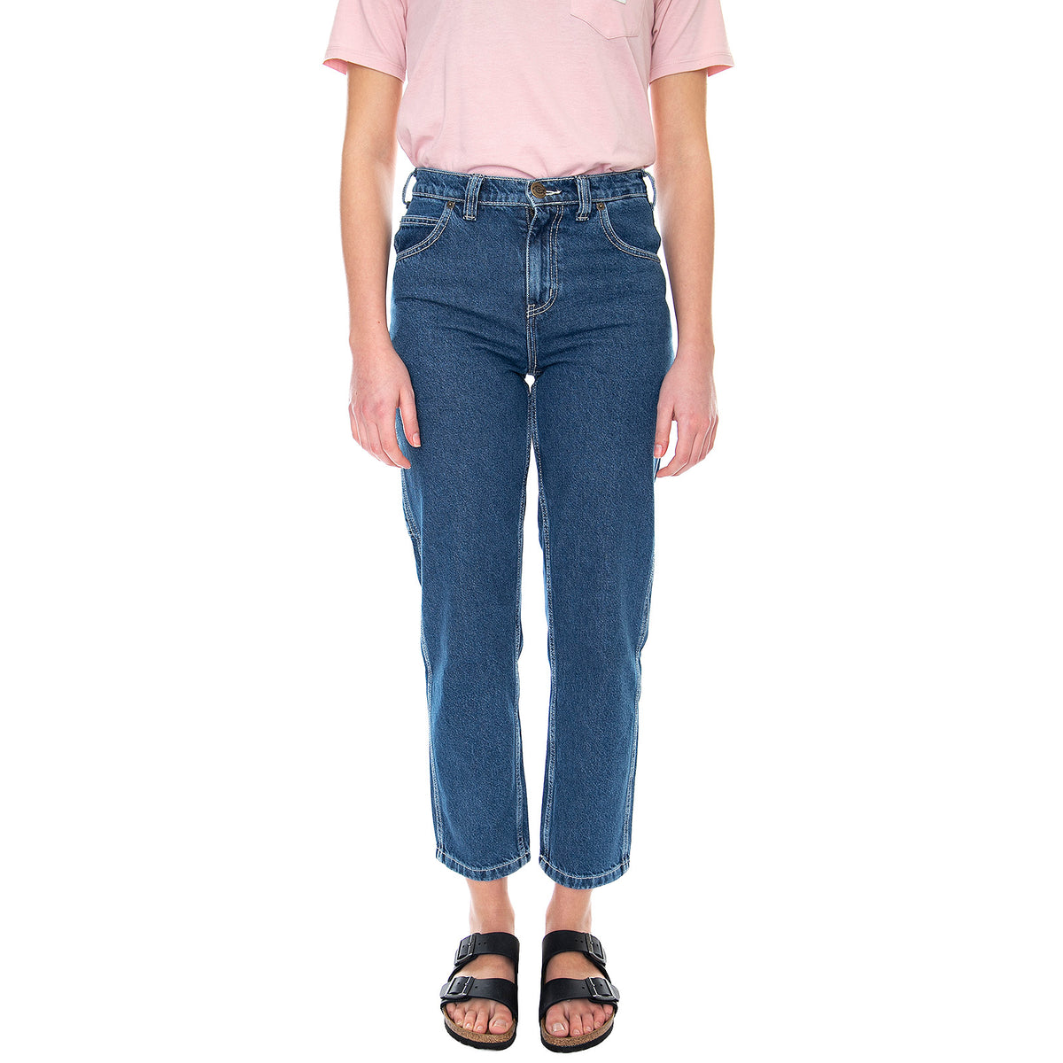 Womens Ellendale Denim Jeans - Classic Blue - Denim Jeans Donna Blu DK0A4XEKCLB1 . DICKIES 