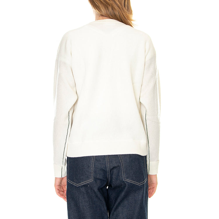Pullover-70V - Maglione Girocollo Donna Bianco AF9551-70V . LACOSTE 