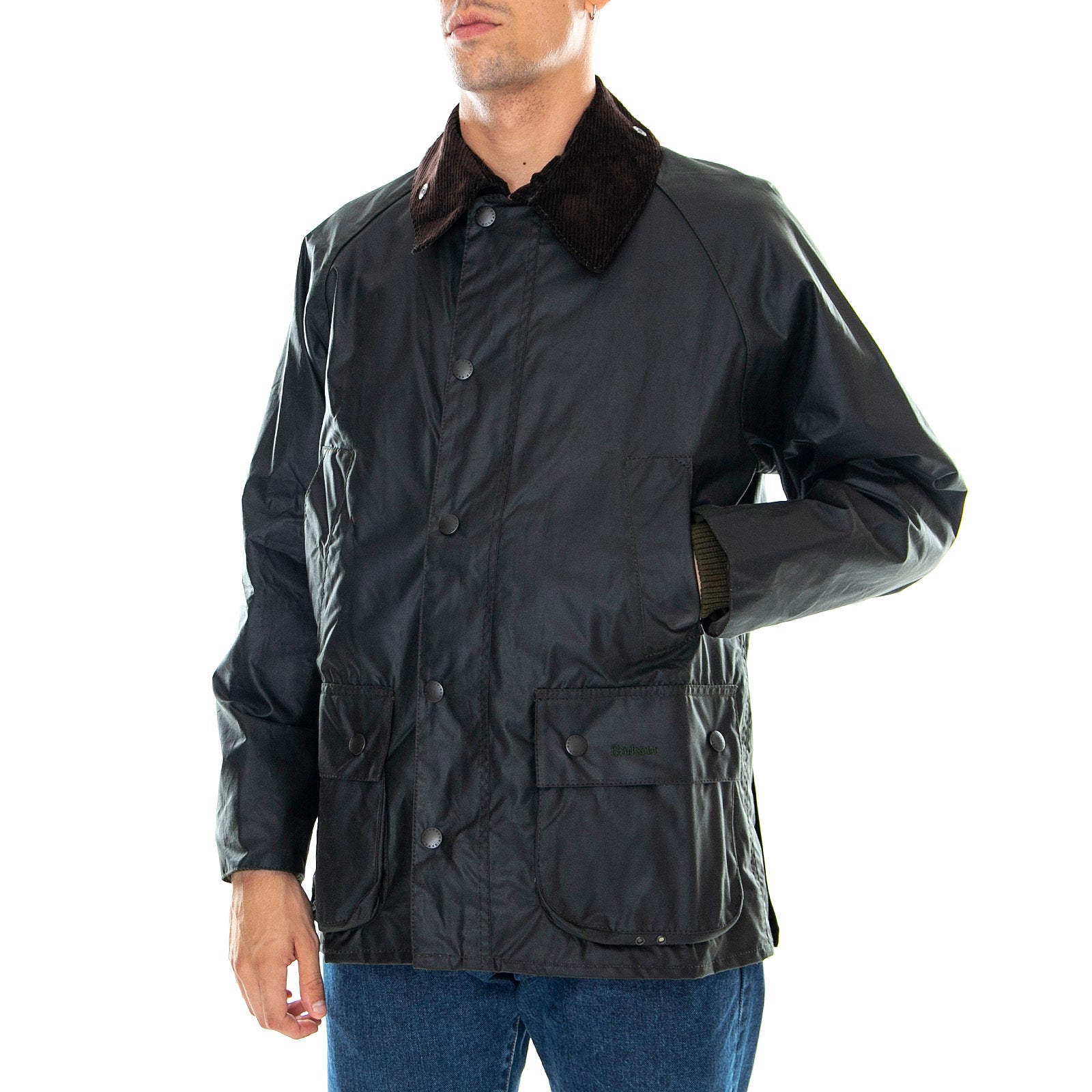 BEDALE WAX JACKET SAGE - Giacca Uomo Verde MWX0018-SG91-FW23 . BARBOUR 