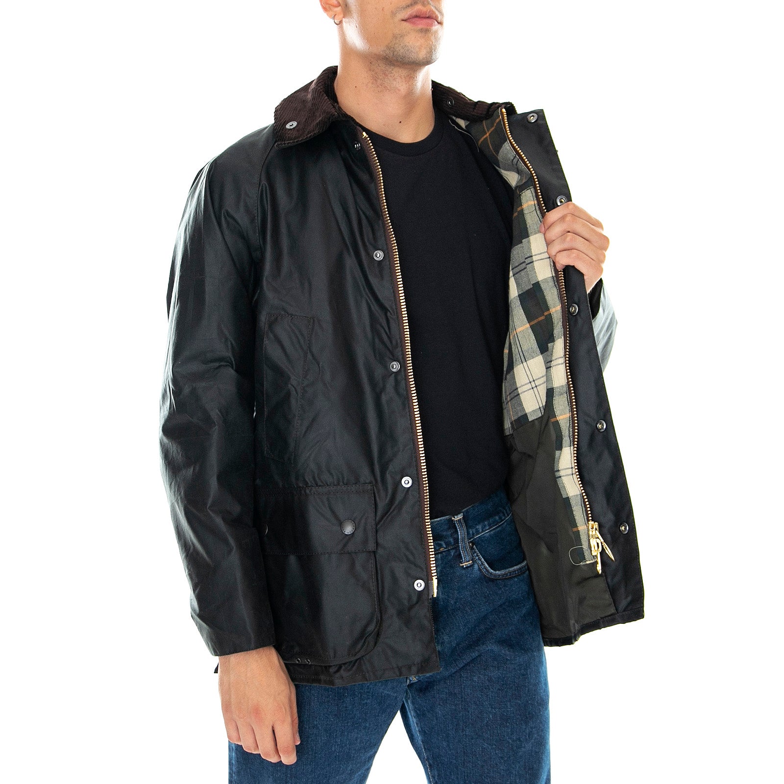 BEDALE WAX JACKET SAGE - Giacca Uomo Verde MWX0018-SG91-FW23 . BARBOUR 