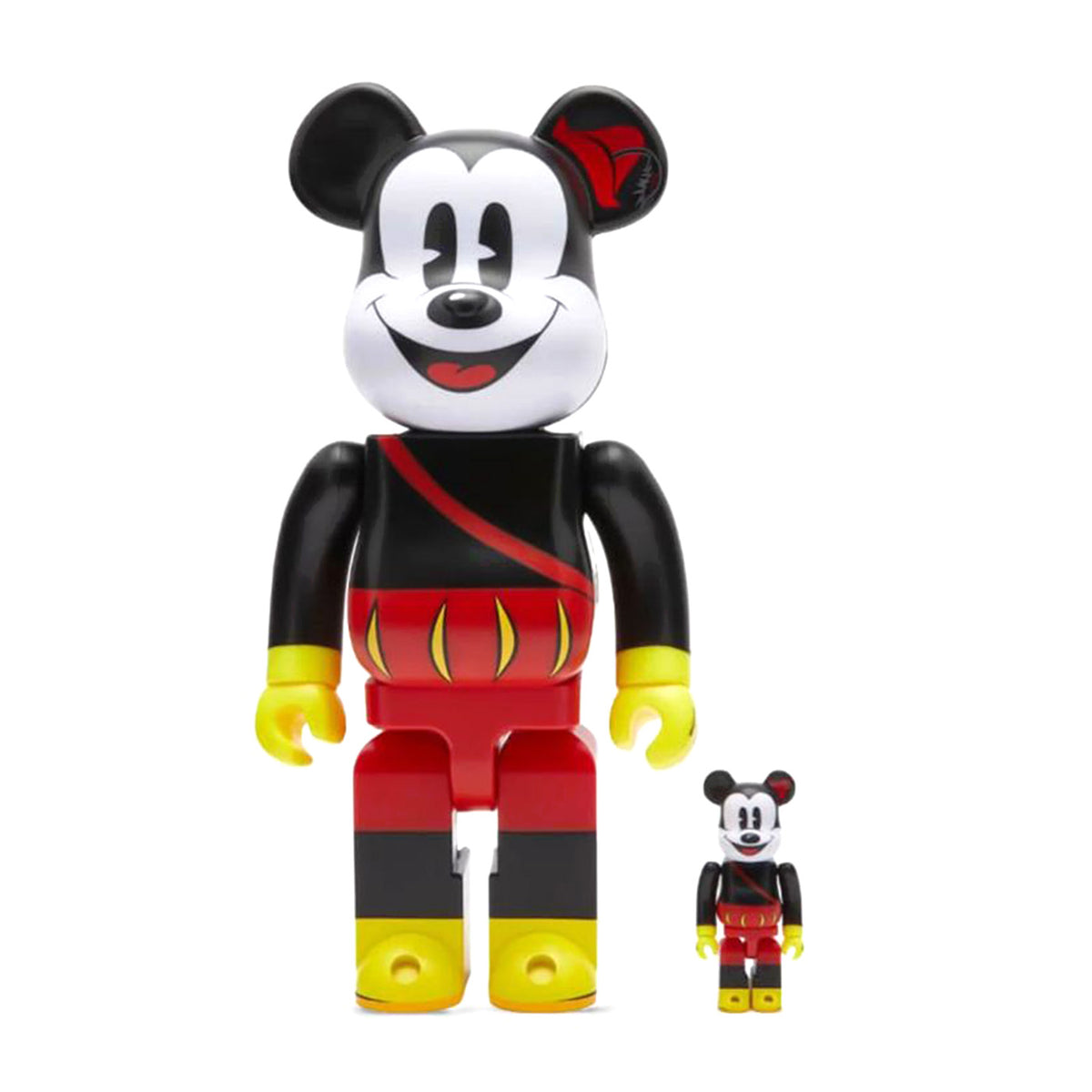 BE@RBRICK Mickey the Bard 100% & 400% - Toy Multicolore MDTBARD . MEDICOM TOY 
