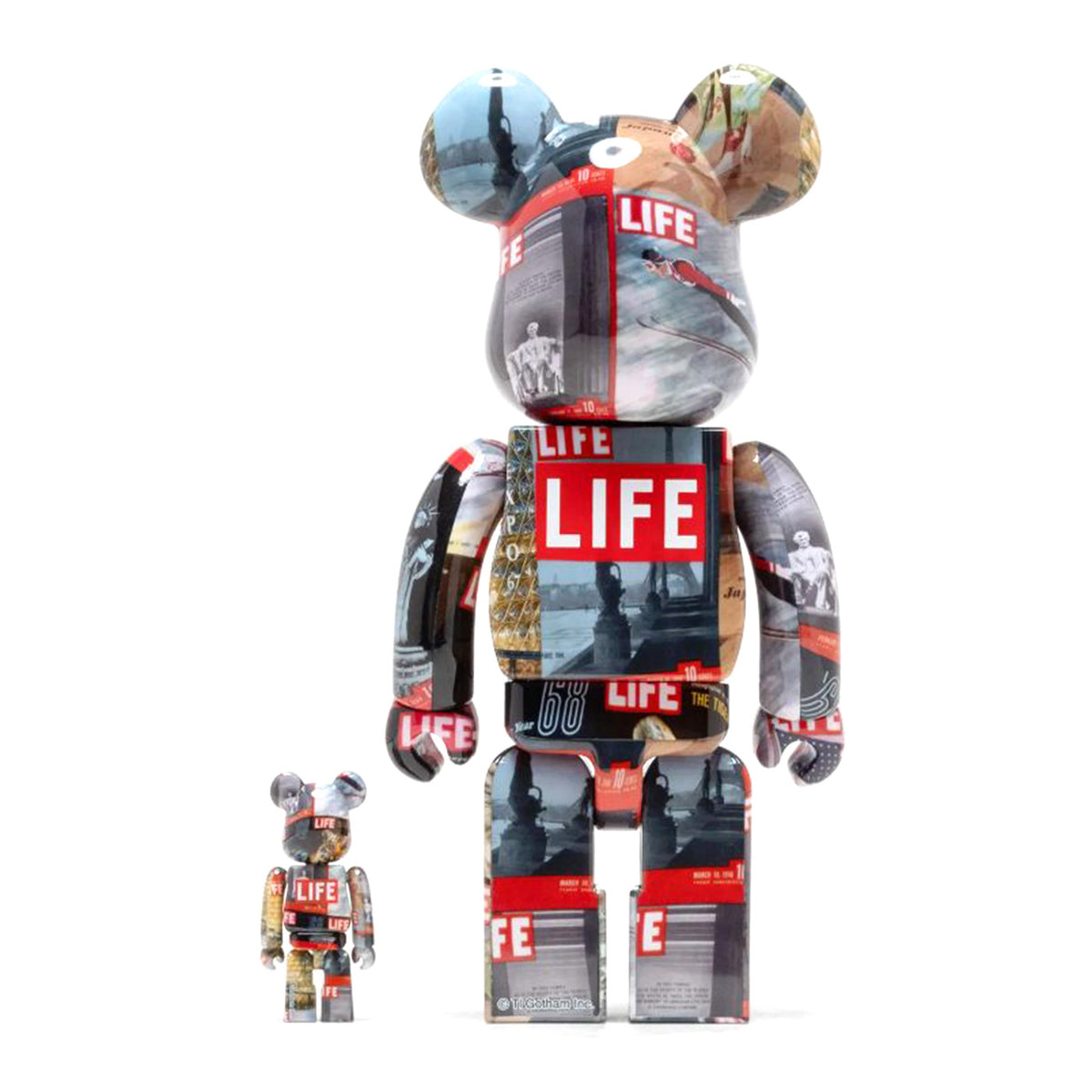 BE@RBRICK Life Magazine 100% & 400% - Toy Multicolore MDTLIFE . MEDICOM TOY 