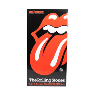 BE@RBRICK The Rolling Stones Lips & Tongue Black Chrome Ver. 100% & 400% - Toy Multicolore MDTROLLING . MEDICOM TOY 