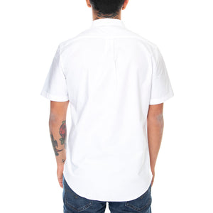 Mens Brewer Short-Sleeve Shirt - White - Camicia Maniche Corte Uomo Bianca F4WSB061-104 . FARAH 