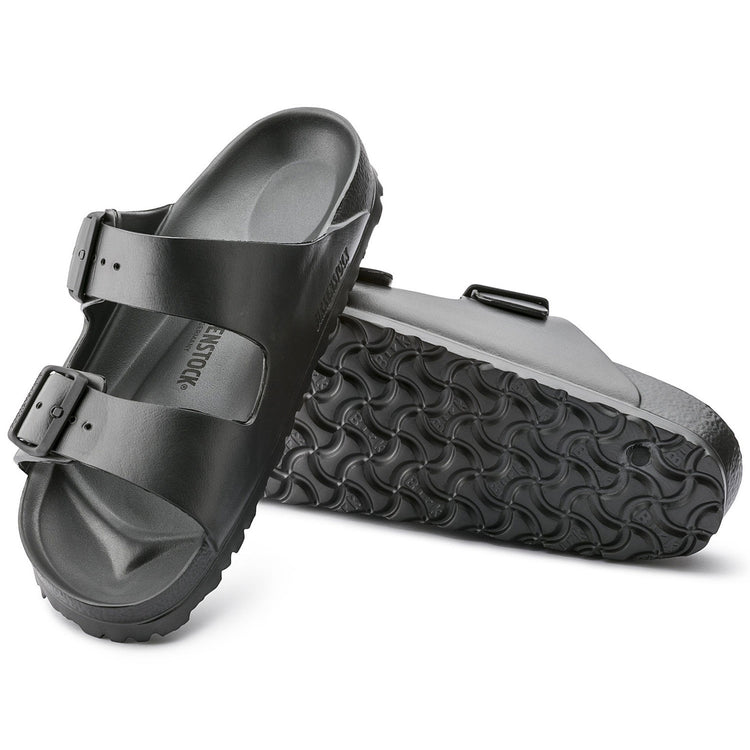 Womens Arizona Eva Sandals  - Metallic Anthracite - Sandali Donna Grigi - Calzata Stretta 1001498 . BIRKENSTOCK 