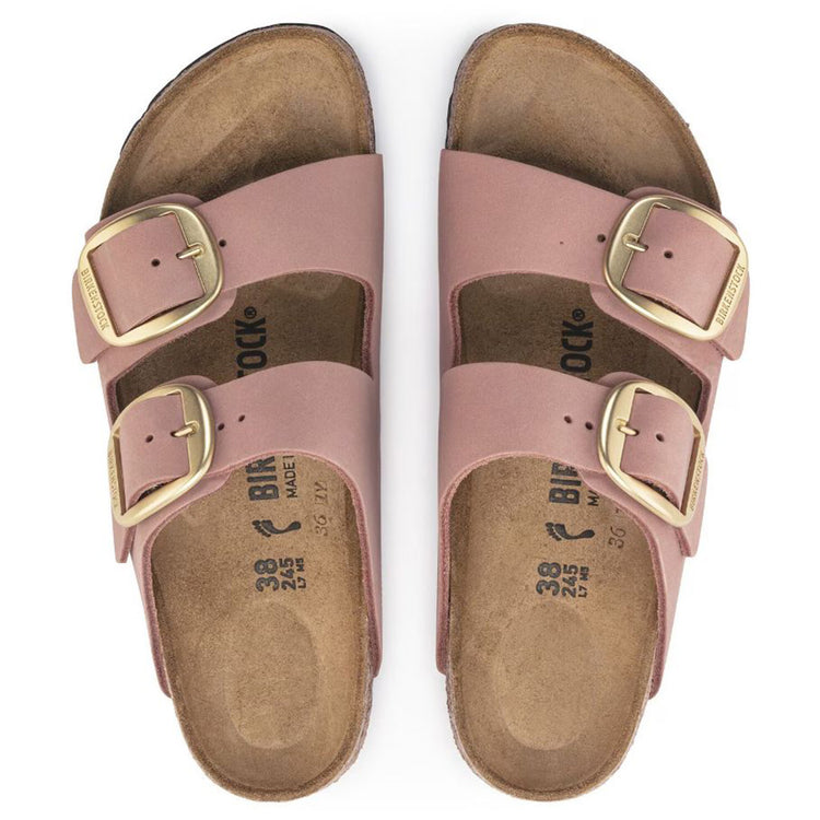 Arizona Big Buckle old rose Nubuck Leather - Sandali Donna Rosa 1024074 . BIRKENSTOCK 