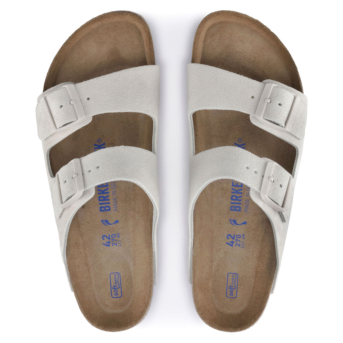 Arizona SFB Antique White Suede Leather - Sandali Donna Bianchi 1024516 . BIRKENSTOCK 