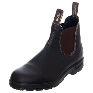 Waxed Classic El 500 Ankle Boots - Stout Brown / Brown - Stivaletti Uomo Marroni 500-500-FW20 . BLUNDSTONE 