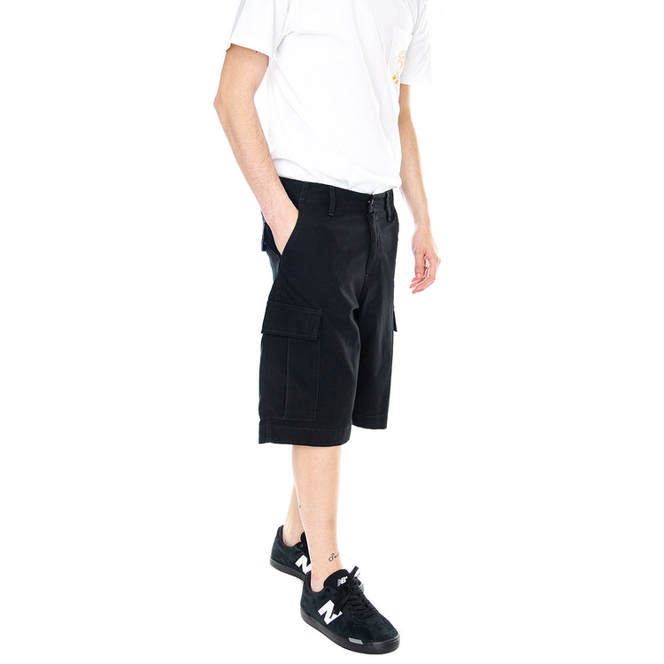 M' Regular Cargo Short Black Rinsed - Bermuda Cargo Uomo Neri I028246.89.02.00 . CARHARTT WIP 