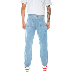 Newel Pant Stone Bleached - Pantaloni Denim Jeans Uomo Blu I029208-0112 . CARHARTT WIP 