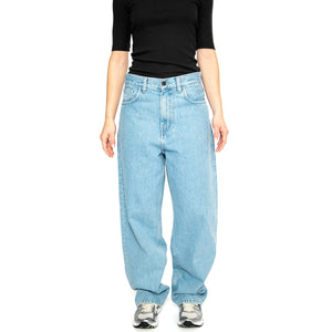 W' Brandon Pant Blue /stone bleached - Pantaloni Denim Jeans Donna Blu I031918.0112 . CARHARTT WIP 