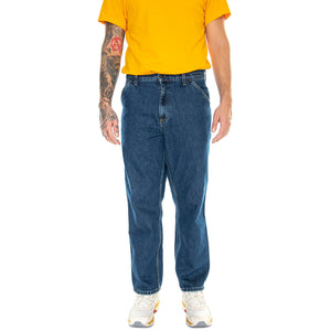 Single Knee Pant Blue /stone washed - Pantaloni Uomo Blu I032024.0106 . CARHARTT WIP 