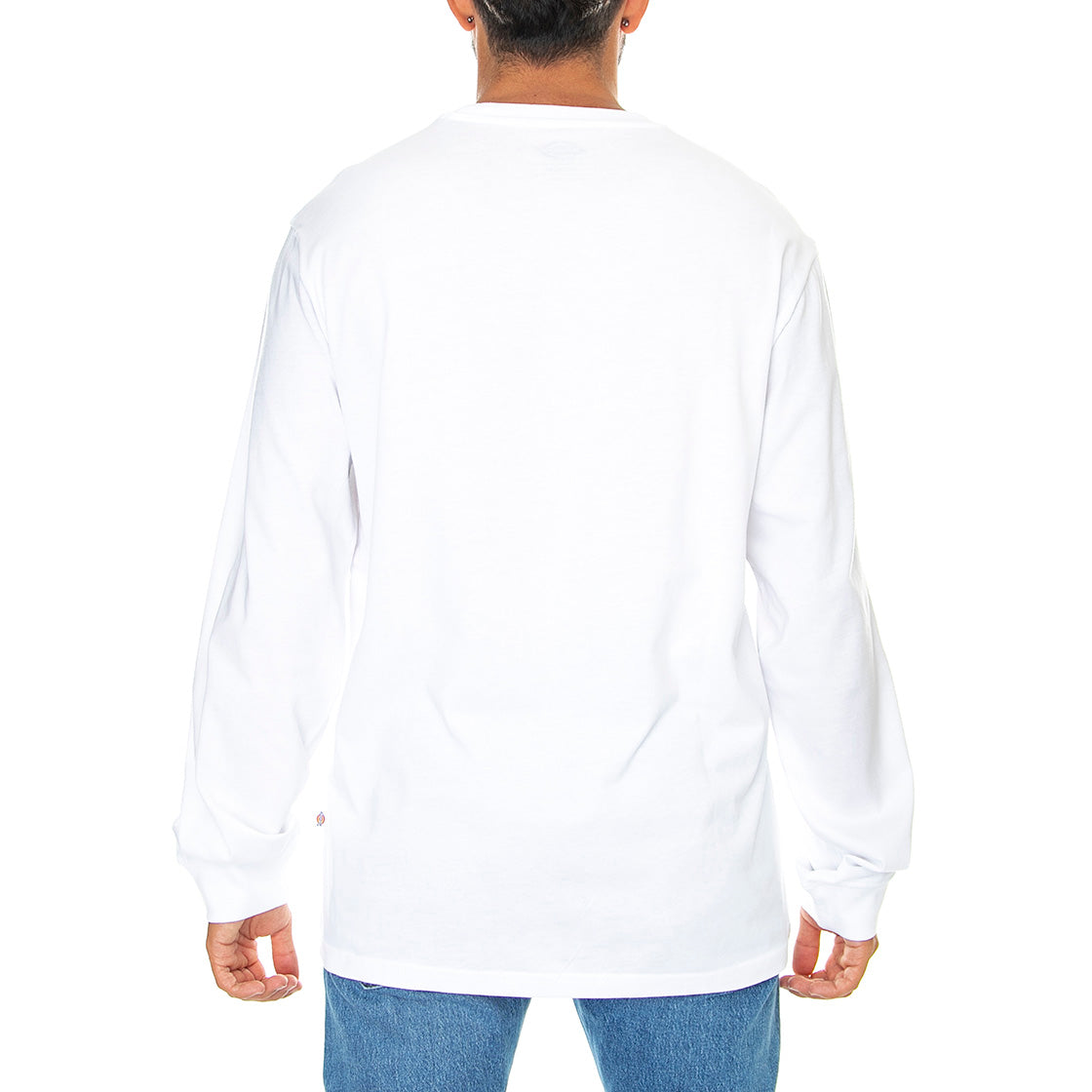 LS Mapleton Tee White - Maglietta Girocollo Maniche Lunghe Uomo Bianca DK0A4Y4RWHX1 . DICKIES 