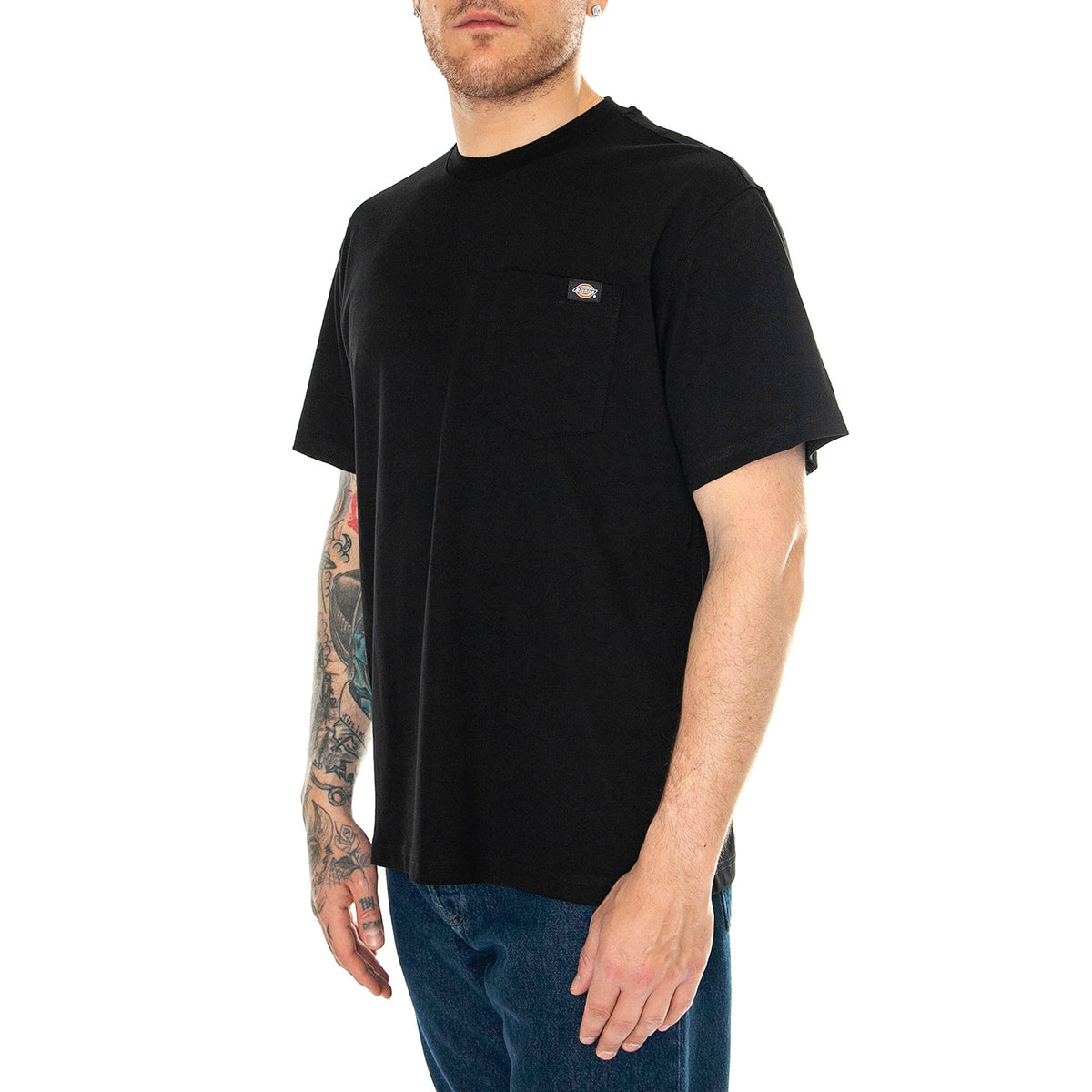 Luray Pocket Tee SS Black - Maglietta Girocollo Uomo Nera DK0A4YFCBLK1 . DICKIES 