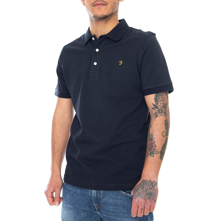Mens Blanes Polo Shirt - True Navy - Polo Uomo Blu F4KSB068-412 . FARAH 