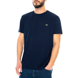 Logo Basic - Maglietta Girocollo Uomo Blu TH6709-166 . LACOSTE 