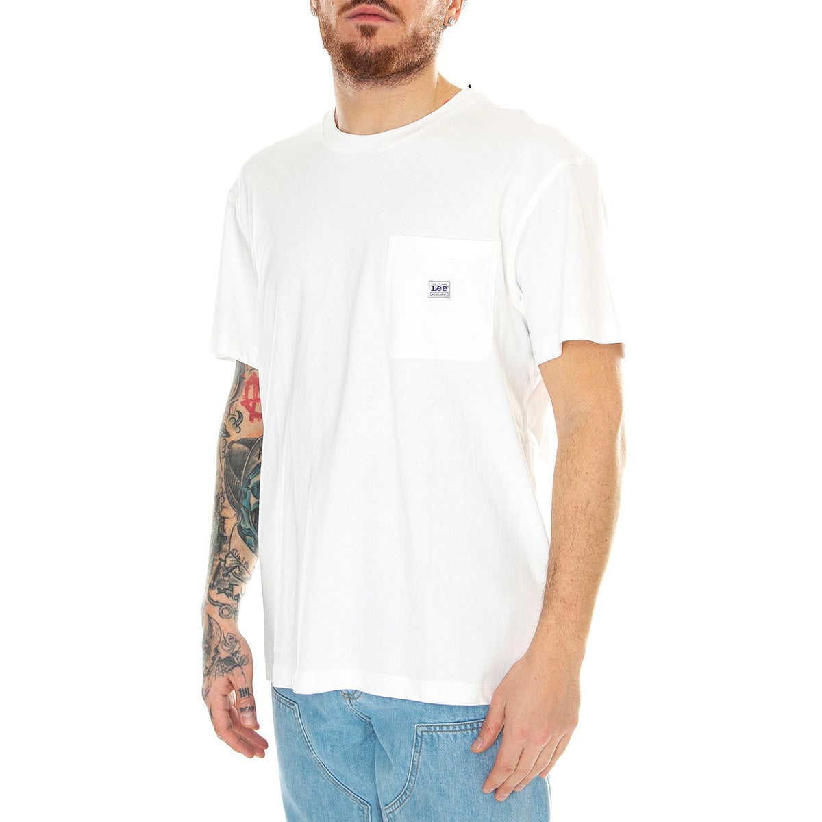 WW Pocket Tee Ecru - Maglietta Girocollo Uomo Bianca 112342988 . LEE 
