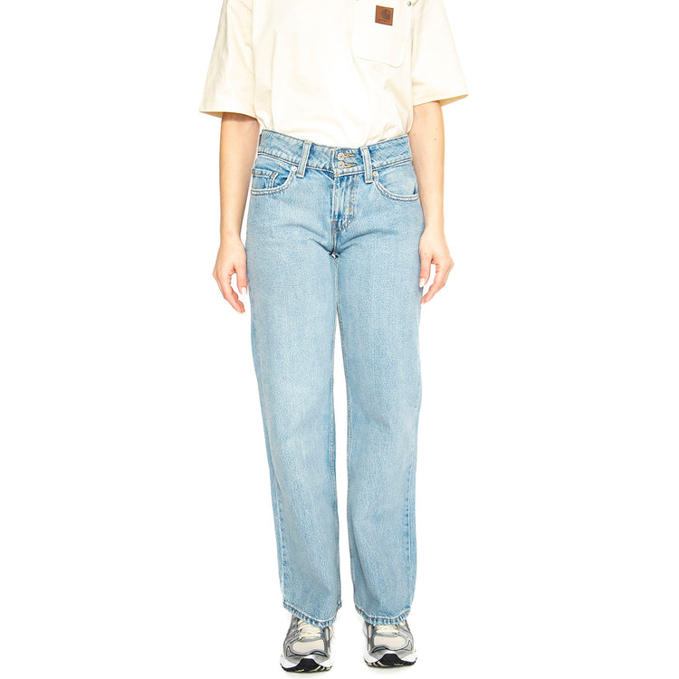 Superflow Not In The Mood Sone Light Indigo Flat Finish - Pantaloni Denim Jeans Donna Blu A7498-0000 . LEVIS 