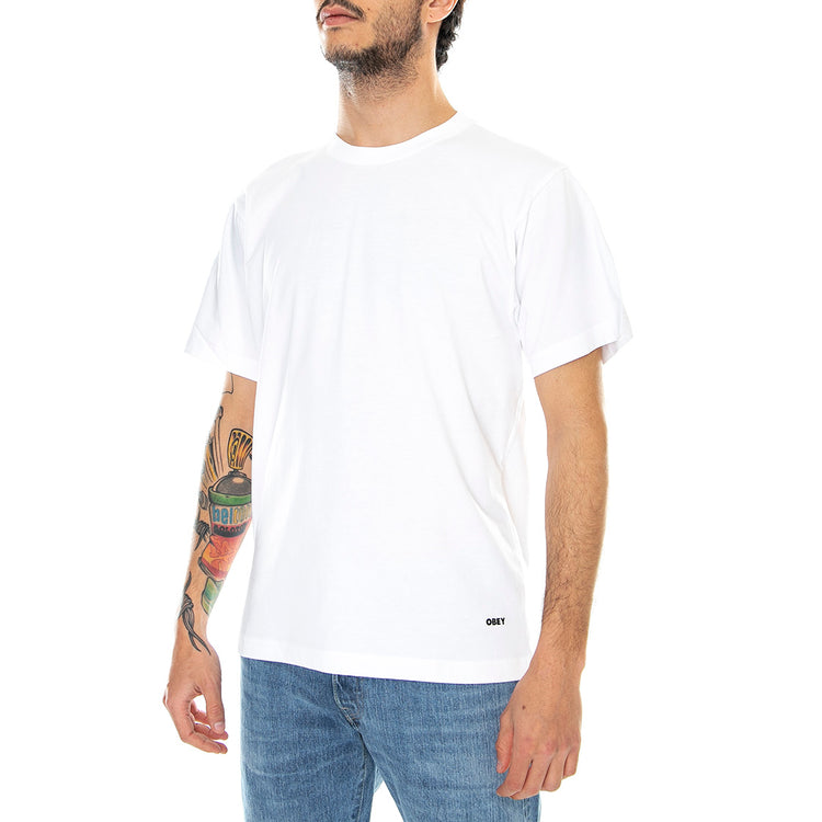 Standard Organic - Maglietta Girocollo Uomo Bianca 131080300-WHT . OBEY 