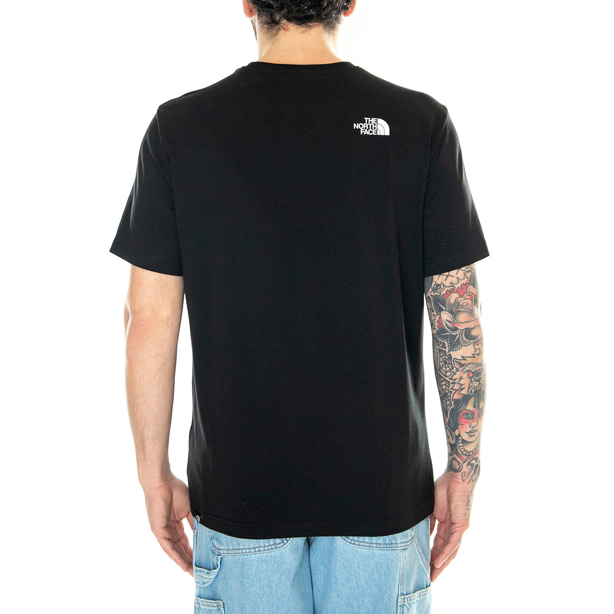M S/S Simple Dome Tee Black - Maglietta Girocollo Uomo Nera NF0A87NGJK31 . THE NORTH FACE 