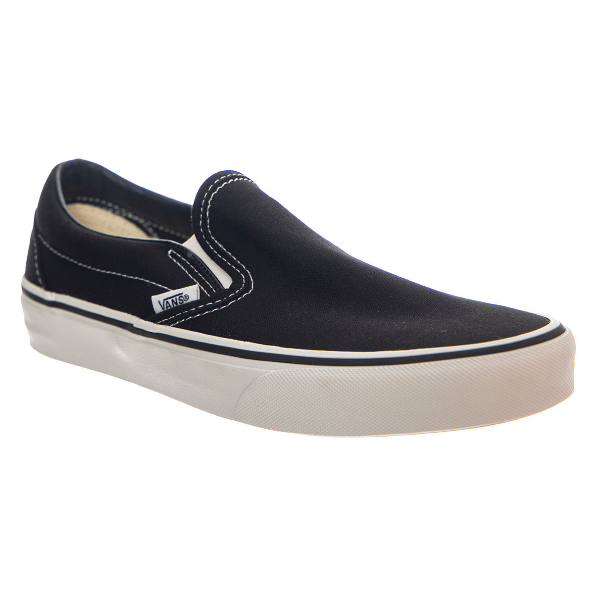 CLASSIC SLIP-ON BLACK / WHITE - Scarpe Slip-On Basse Uomo / Donna Nere 1669 . VANS 