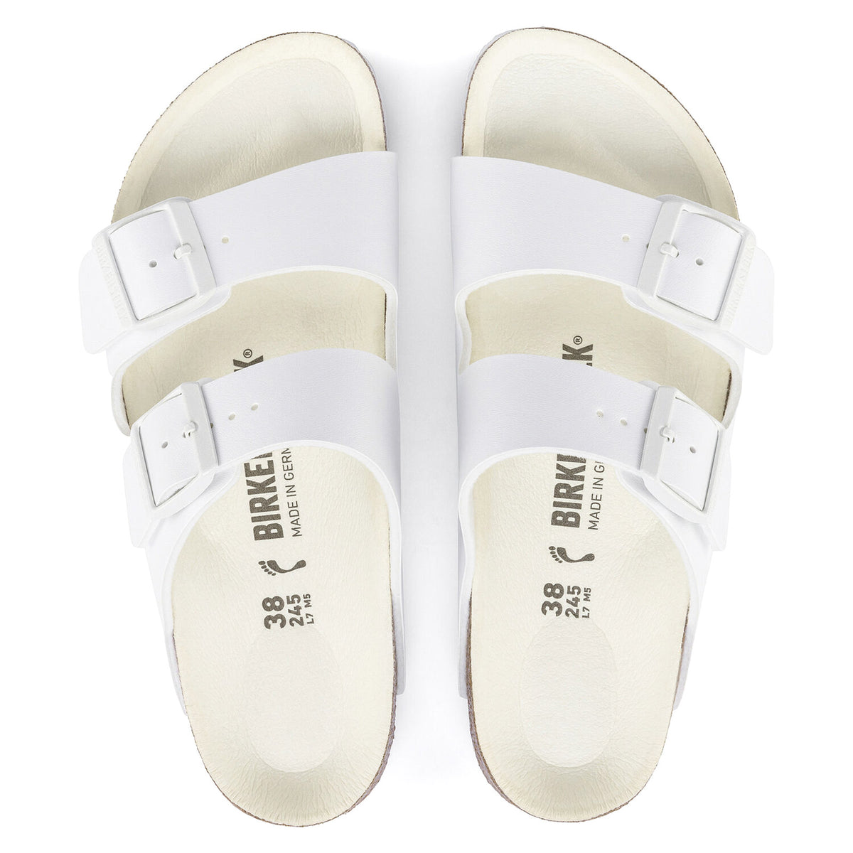 Arizona Triples White - Sandali Birko-Flor® Donna 1019046 . BIRKENSTOCK 