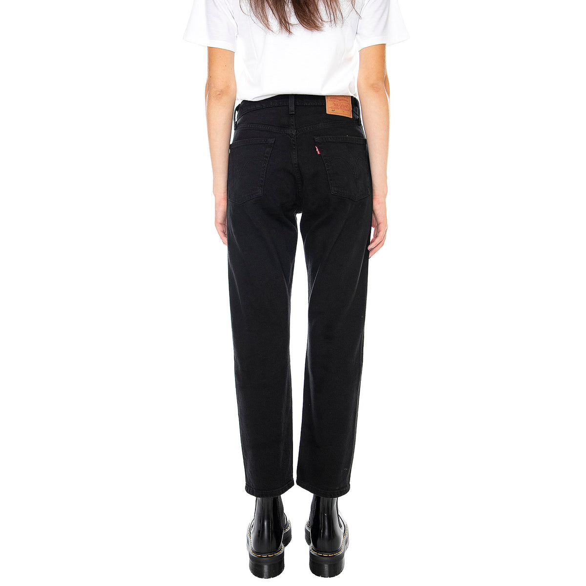 501 Crop Denim Jeans - Denim Jeans Donna Neri / Black Heart 36200-0085 . LEVIS 