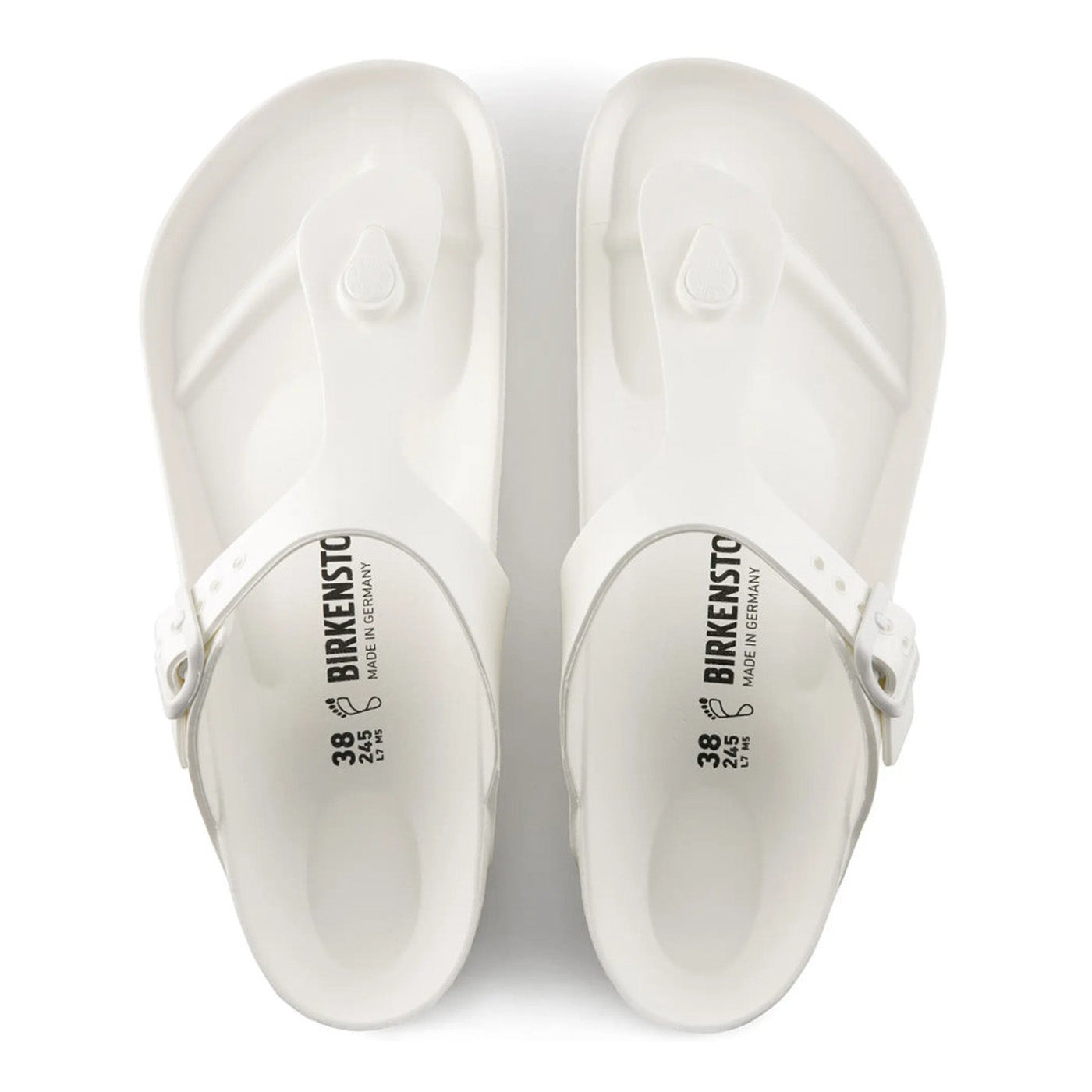 GIZEH EVA SANDALS WHITE - Sandali Uomo Bianchi - Calzata Normale 128221 . BIRKENSTOCK 