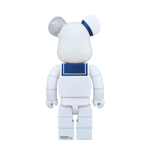 Bearbrick Stay Puft - White/Blue - Pupazzo Gadget Toy  280mm 400STAY . MEDICOM TOY 
