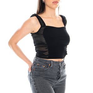 Maral Top - Black - Top Donna Nero MRCMARALTOP-BLACK . MOTEL ROCK 