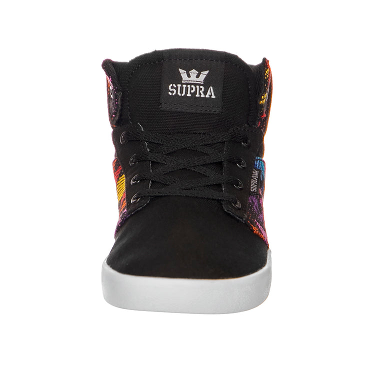 Yorek - Scarpe Profilo Alto Bambino / Bambina Nere  / Multicolore 58048-018 . SUPRA 