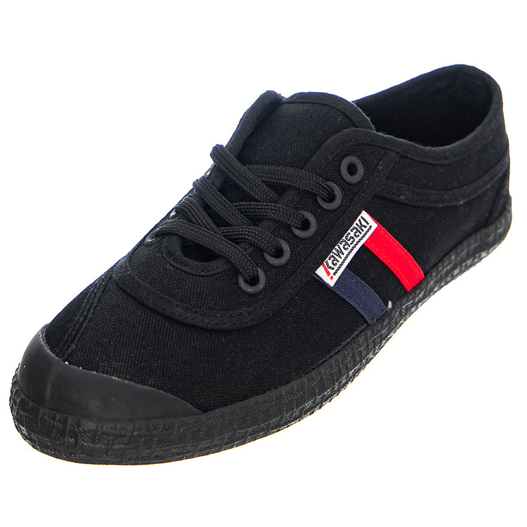 Retro Canvas 1001S - Scarpe Stringate Profilo Basso Donna Nere K192496-BLK . KAWASAKI 
