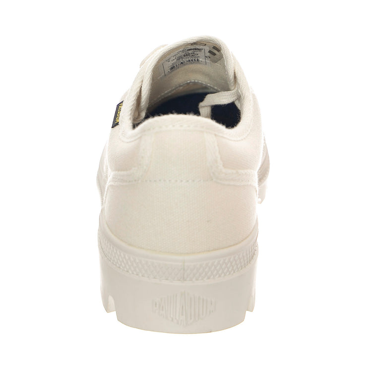 M' Pallabrousse White Shoes - Scarpe Stringate Profilo Basso Uomo Bianche 00068-116-M . PALLADIUM 