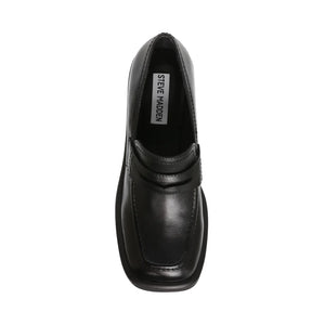 FAR-OUT BLACK LEATHER - Mocassini con Tacco Alto Donna Neri SMSFAR-OUT-BLA . STEVE MADDEN 