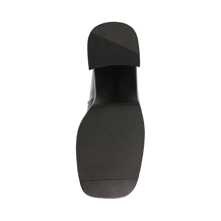 FAR-OUT BLACK LEATHER - Mocassini con Tacco Alto Donna Neri SMSFAR-OUT-BLA . STEVE MADDEN 