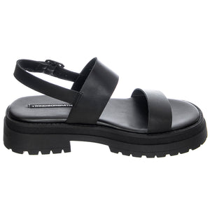 WOMENS LOYALTY SANDALS BLACK PIGMENT - Sandali Donna Neri WSSLOYALTY-BLK . WINDSOR SMITH 