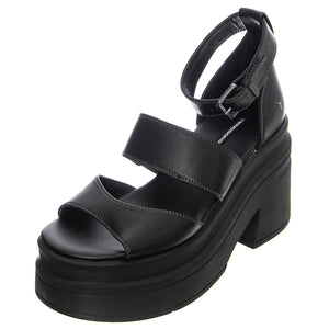 MATCH BLACK MIRA SHEEP - Sandali Donna Neri WSSMATCH-BLK . WINDSOR SMITH 