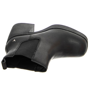 PRIORITY BLACK LEATHER - Stivaletti alla Caviglia Donna Neri WSSPRIORITY-BLK . WINDSOR SMITH 