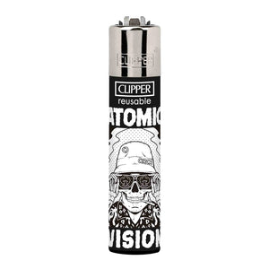 Clipper Circa - Atomic Vision - Accendino Ricaricabile Nero / Bianco 237757_13 . C1RCA 