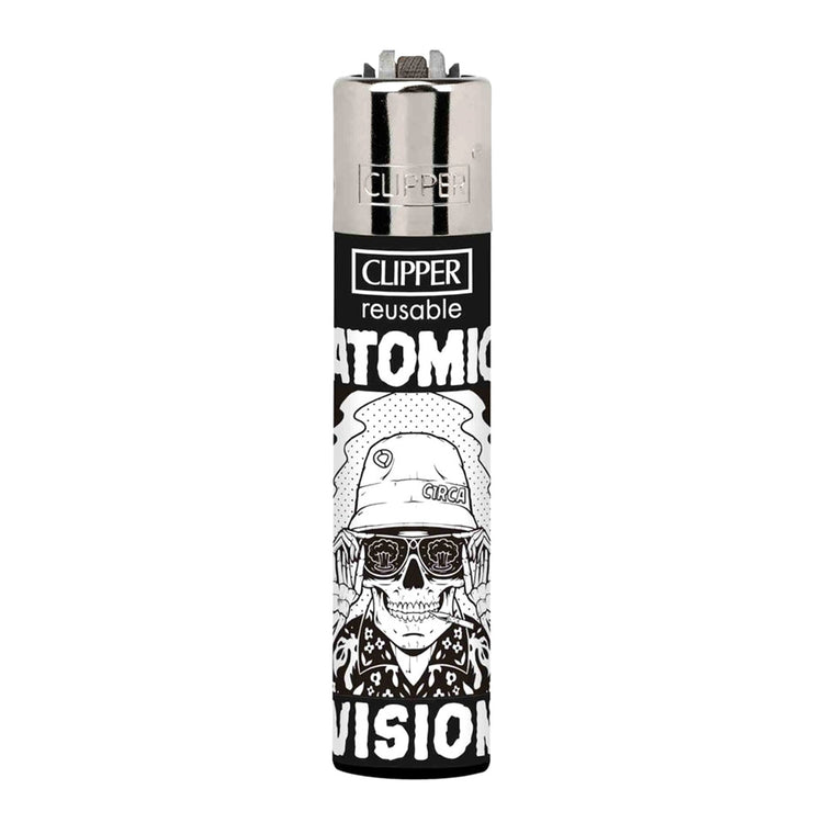 Clipper Circa - Atomic Vision - Accendino Ricaricabile Nero / Bianco 237757_13 . C1RCA 