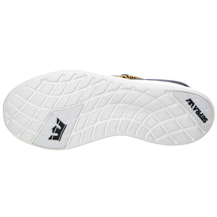 Factor - Scarpe Stringate Profilo Basso Uomo Gialle / Nere / Animal / Bianche FACTOR Animal-White . SUPRA 