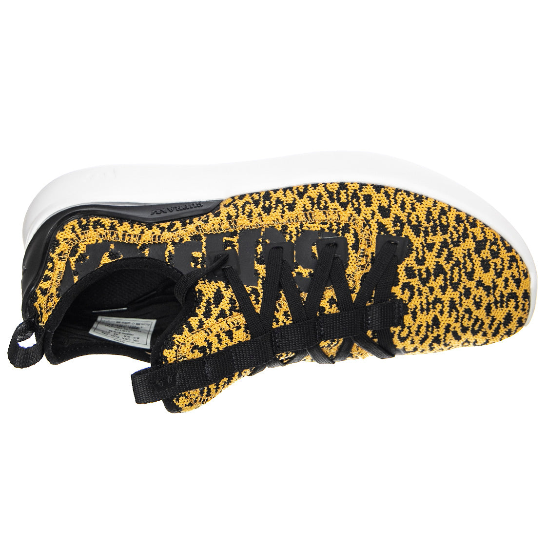Factor - Scarpe Stringate Profilo Basso Uomo Gialle / Nere / Animal / Bianche FACTOR Animal-White . SUPRA 