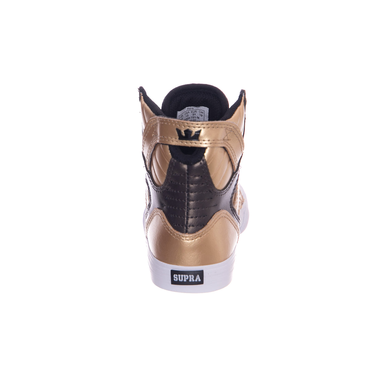Kids Skytop Shoes - Gold / Black / White - Scarpe Profilo Alto Bambino Oro 58003-721-M . SUPRA 
