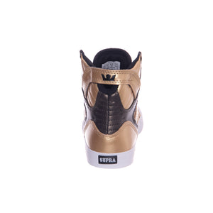 Kids Skytop Shoes - Gold / Black / White - Scarpe Profilo Alto Bambino Oro 58003-721-M . SUPRA 