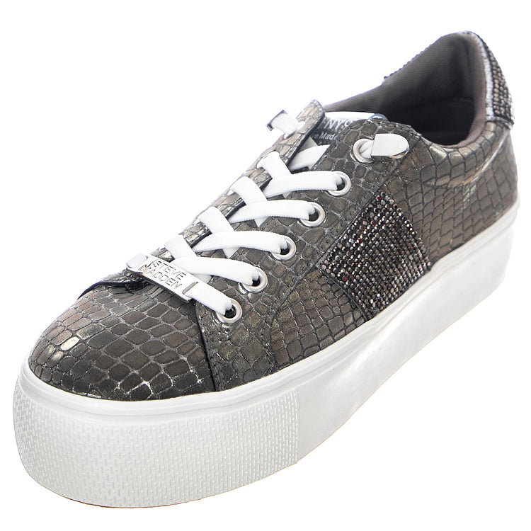 Especial Shoes - Pewter - Scarpe Stringate Profilo Basso Donna Argento SMPESPECIAL-PEW . STEVE MADDEN 