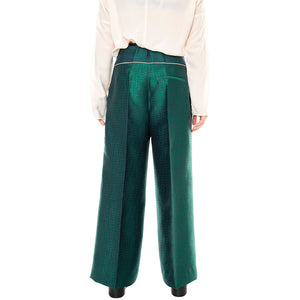 Classic 021SD25028 - Pantaloni Donna Verdi / Foresta / Pavone 021SD25028 -029068-01 . ALESSIA SANTI 